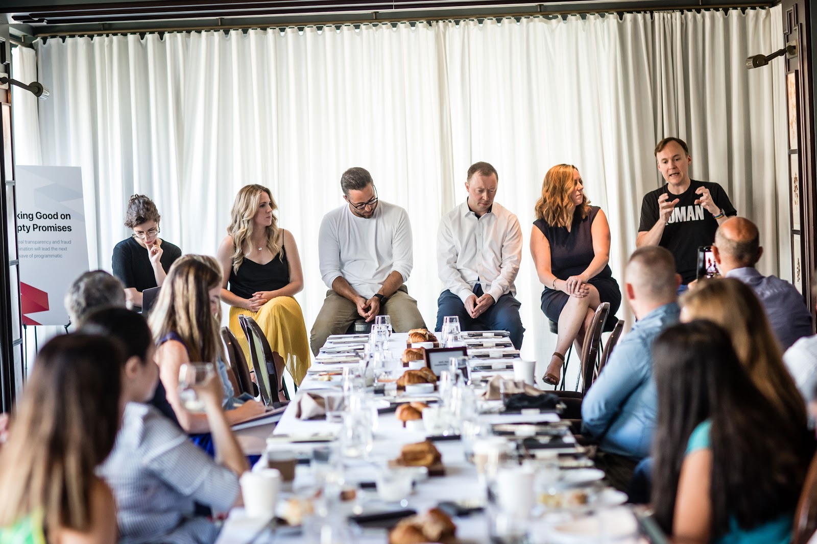 Adtech leaders participating in a panel discussion hosted by Media.net, focused on transparency and ecosystem reform.
